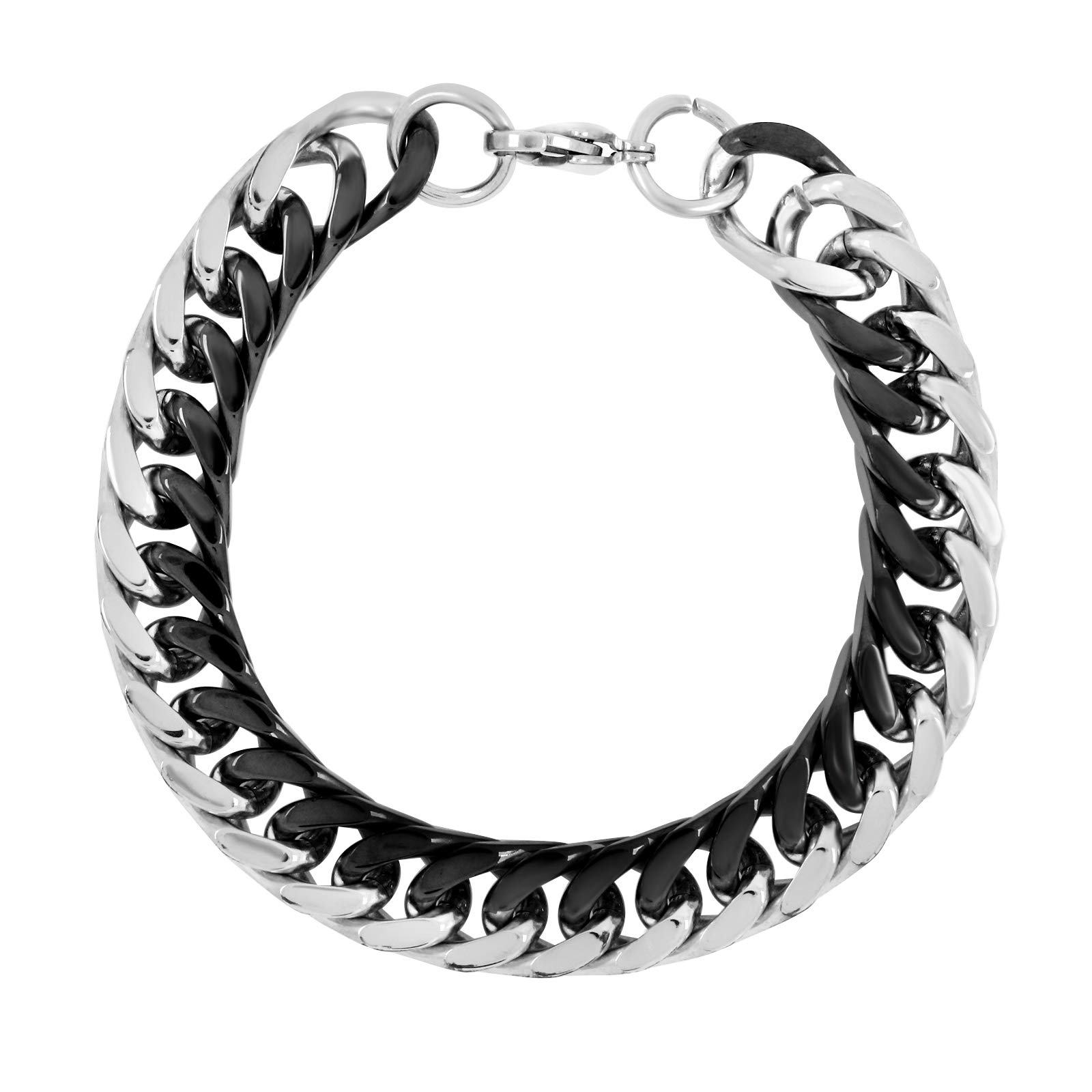 See full amazon price history chart for Zivom® Silver Black Curb Stainless Steel Bracelet for Men Zivom® Silver Black Curb Stainless Steel Bracelet for Men (B00LI7OT2E) Amazon Price History, Amazon Price Tracker