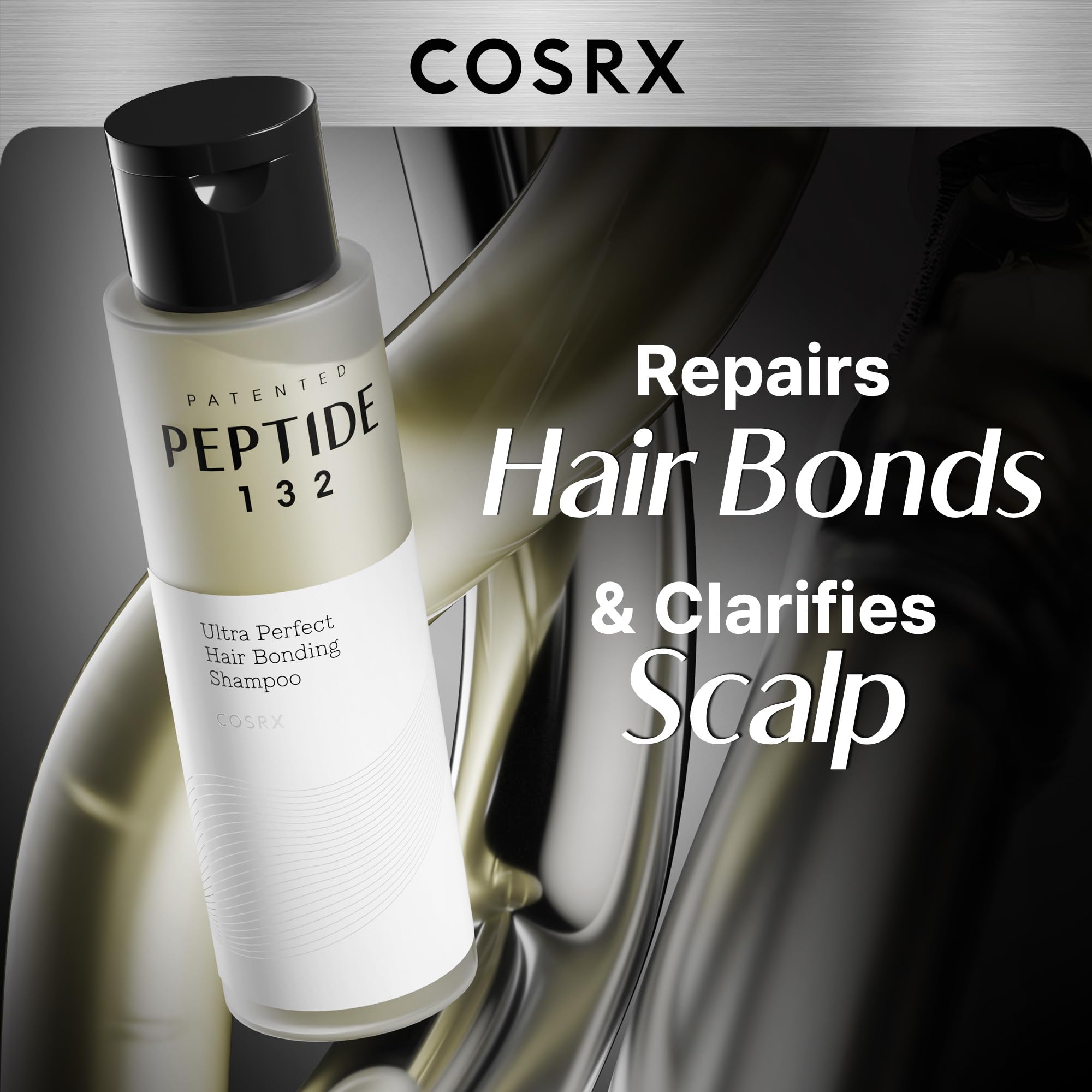 COSRX PEPTIDE 132 Hair Bonding Shampoo, Daily Scalp Treatment for Dandruff Dry, Itchy or Flaky Scalp - Image 2