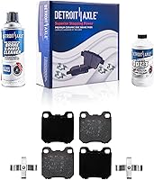 Vista 27 de Detroit Axle - Pastillas de freno para Dodge Dart 2013-2016 2014 2015 pastillas de freno de cerámica con reemplazo delantero y trasero de hardware