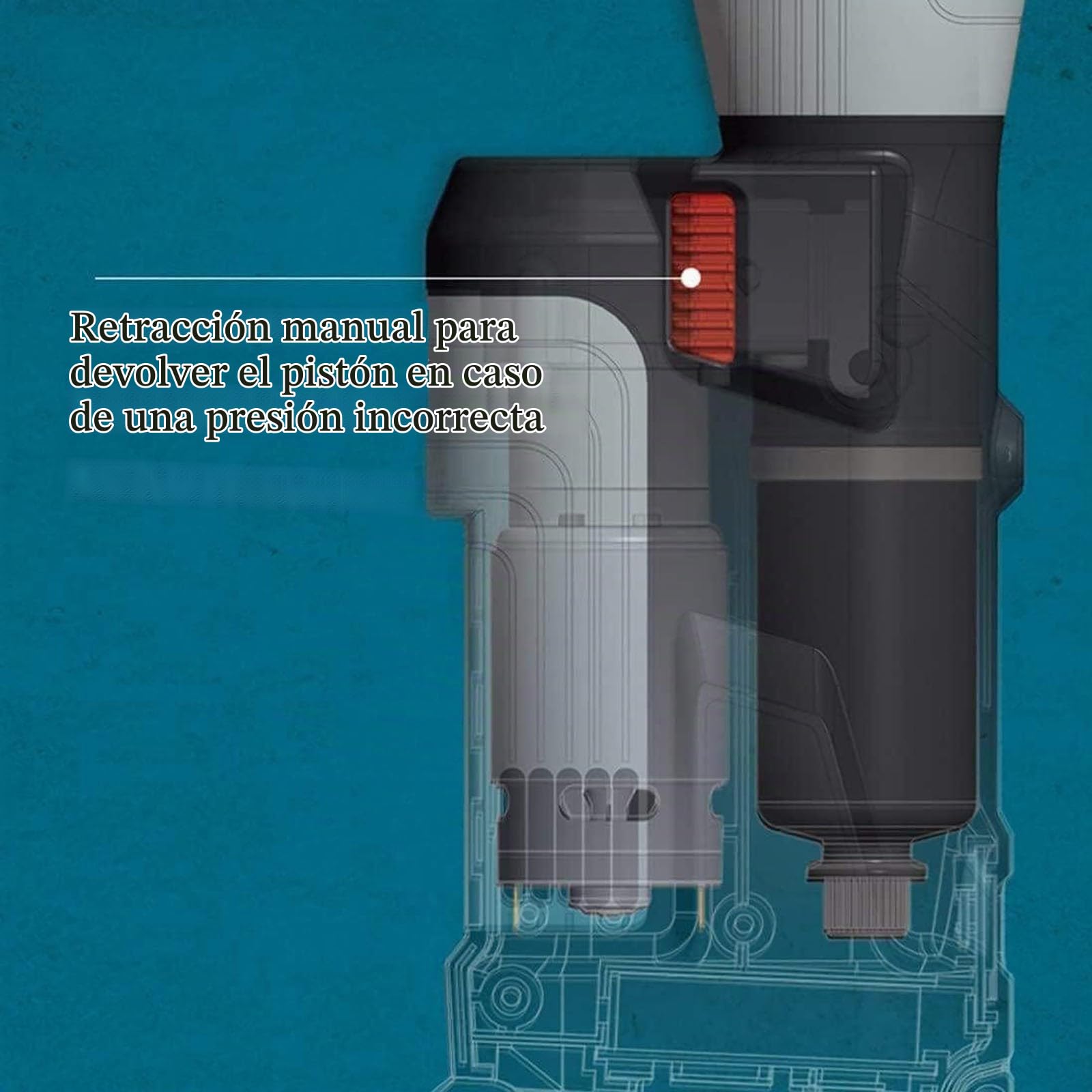 Herramienta De Prensa De Tubería Hidráulica De Batería Portátil Para Plomería De Cobre Multicapa, Con 3 Mordazas De Prensa/2 Baterías/1 Cargador Y Estuche De Transporte gris