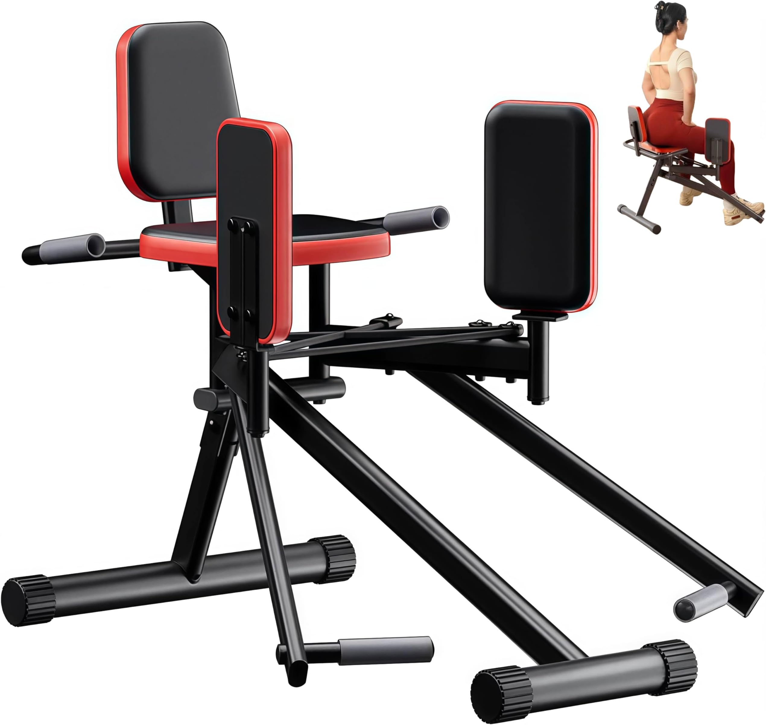 Hip Abduction and Glute Exercise Machine with Adjustable Resistance for Home Gym Workouts