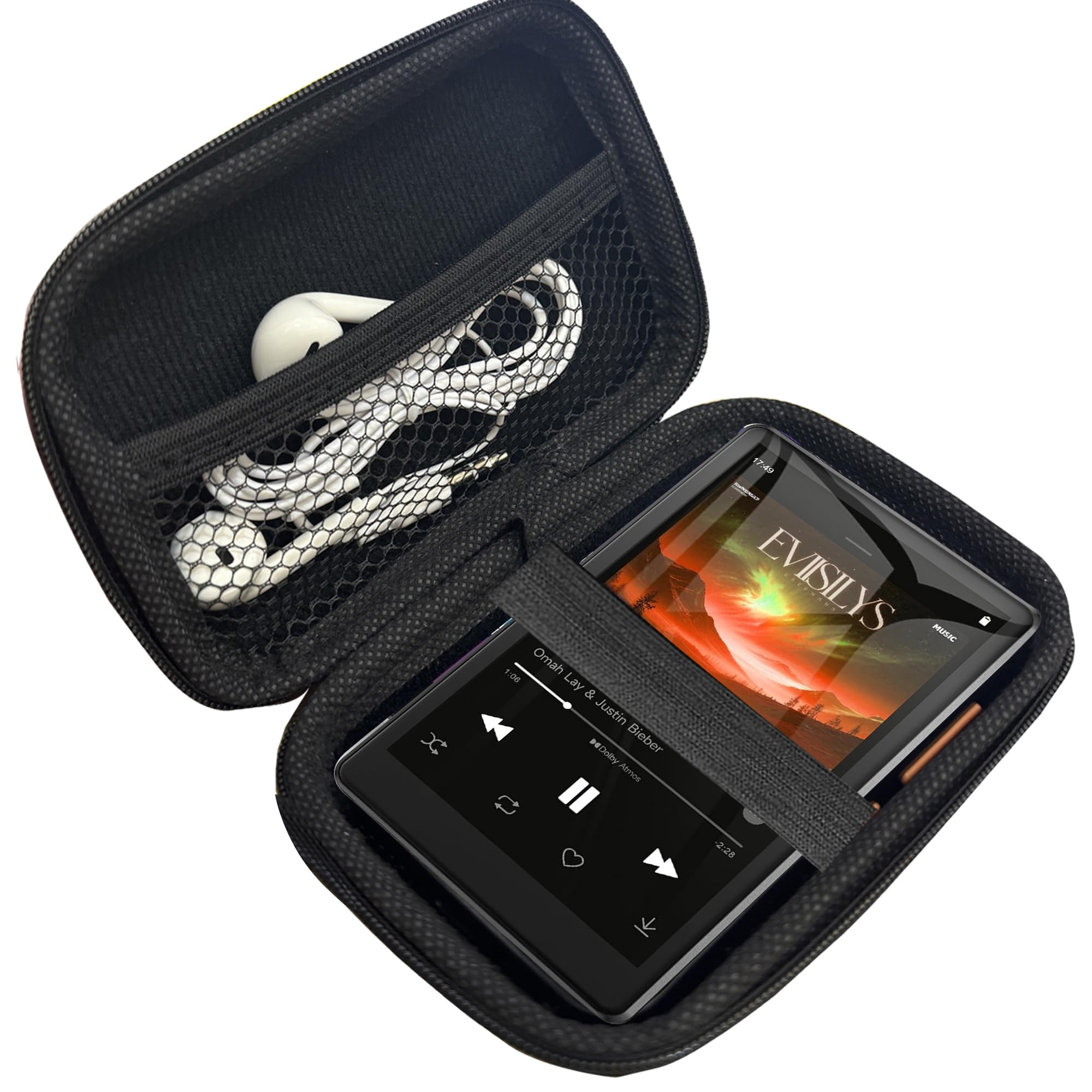 Compatible with RUIZU MP3 Player Case, Lamshaw Durable EVA Carrying Case, Shockproof & Lightweight Protective Cover Compatible for RUIZU 4.5" MP3