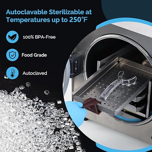 Miniatura 4 de JMU Retractor bucal dental de mejilla abreboca pequeño, en forma de T, autoclave intraoral retractor, transparente