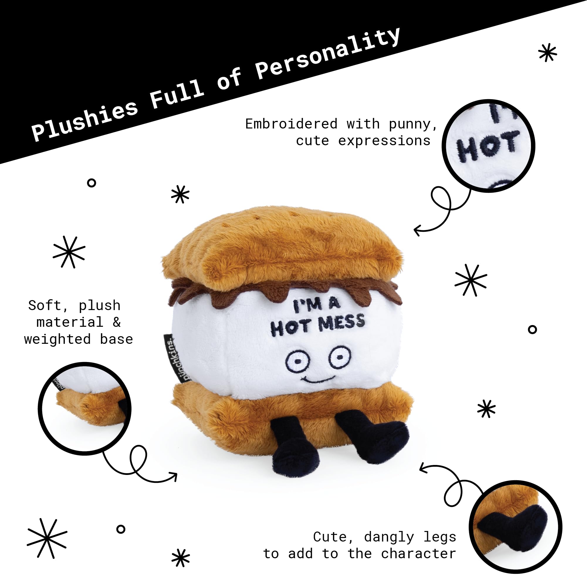 Amazon.com: Punchkins S'Mores Plushie - I'm A Hot Mess Sassy
