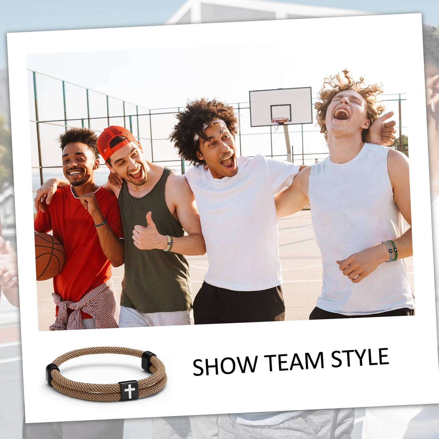 Landical 6 Pcs Braided Cross Bracelet Adjustable Rope Valentine Christian Religious Gift Jesus Bracelet for Men Women WWJD Wristband - Image 4