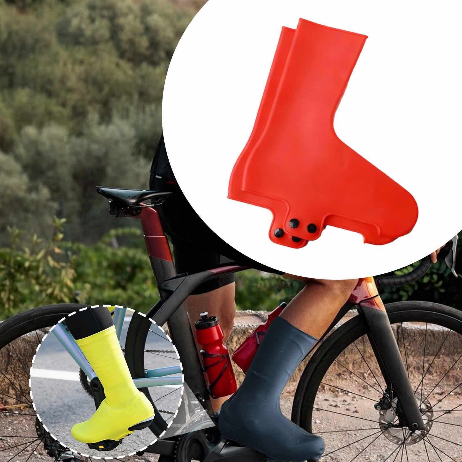Copriscarpe Da Ciclismo, Copriscarpe Antipioggia E Antivento, Copriscarpe con Lucchetto, Scarponi Da Trekking E, Red M