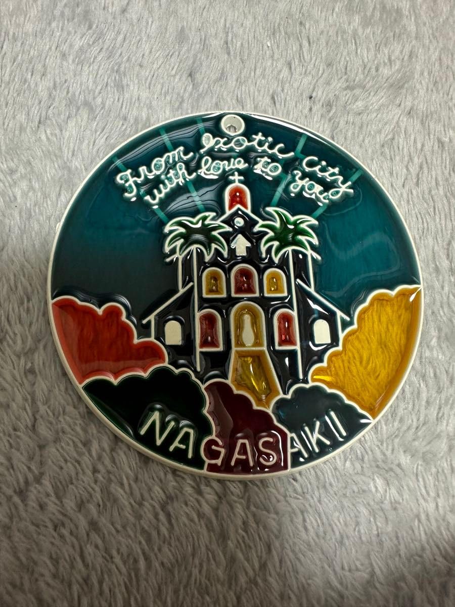 Amazon.co.jp: 長崎ハウステンボスお土産ステンドグラス風壁掛け