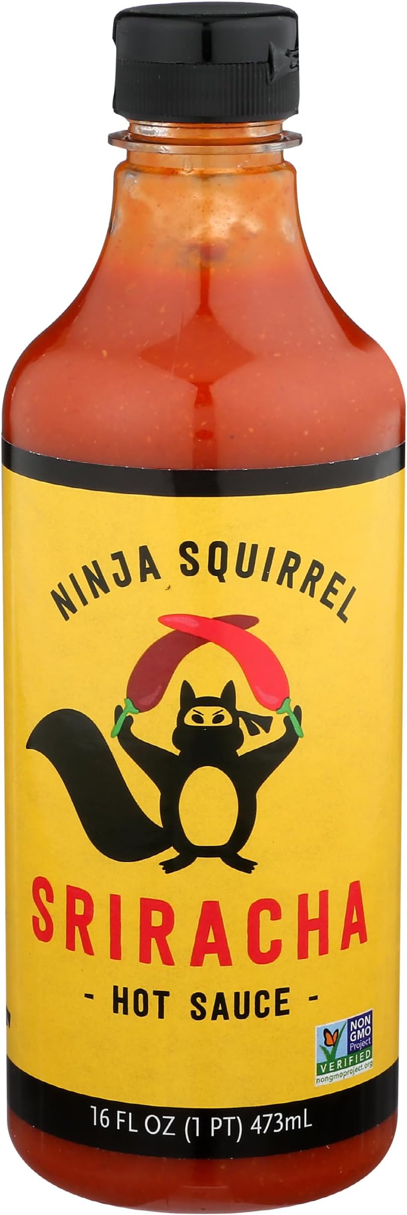 Ninja Squirrel, Sriracha Hot Sauce, 16 Fl Oz