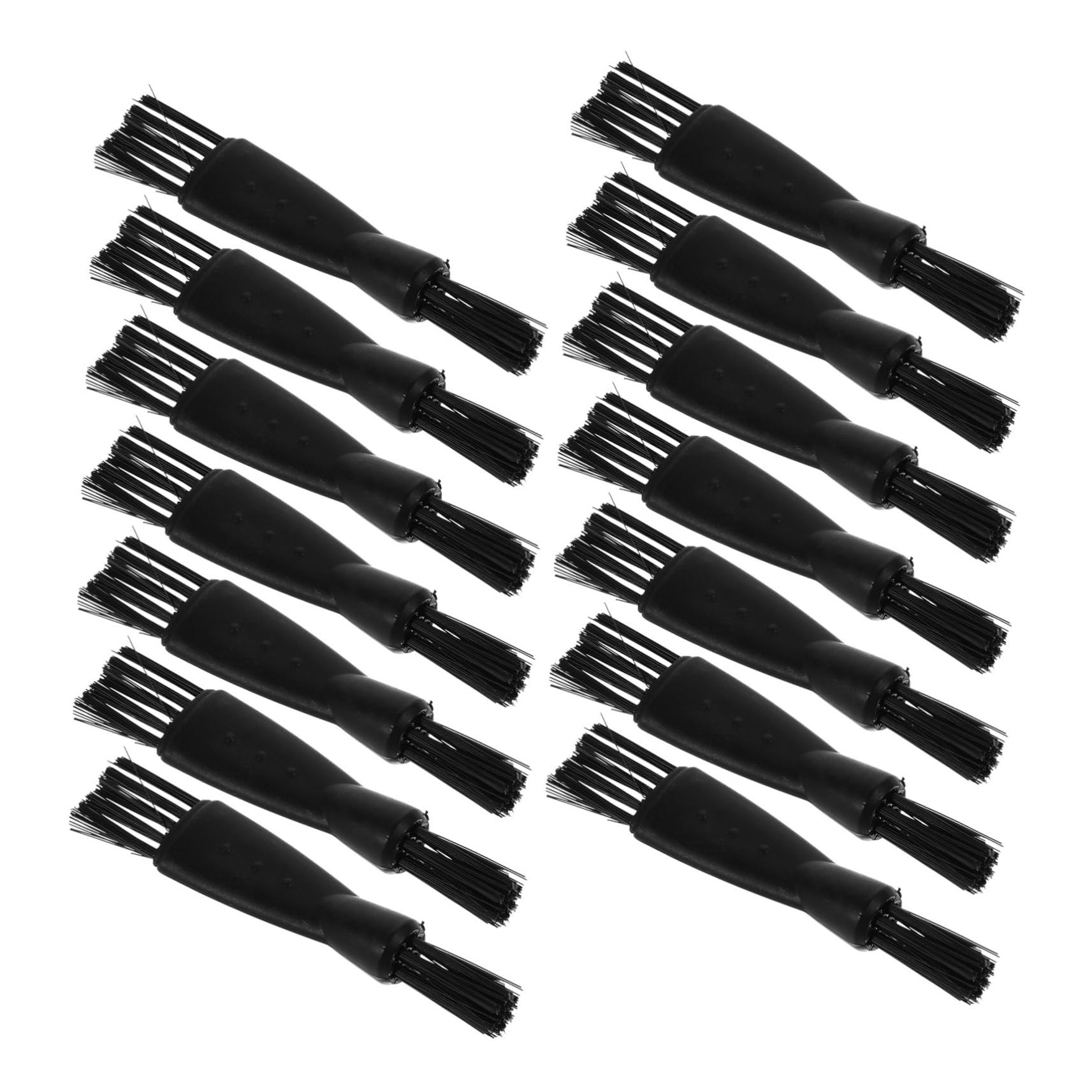 UKCOCO Lot De 20 Brosses De Nettoyage Double Embout Pour Tondeuse Et Rasoir Électrique, Plastique Compact, Nettoyant Précis Pour Hommes, Coiffure Et Entretien Rasage Professionnel