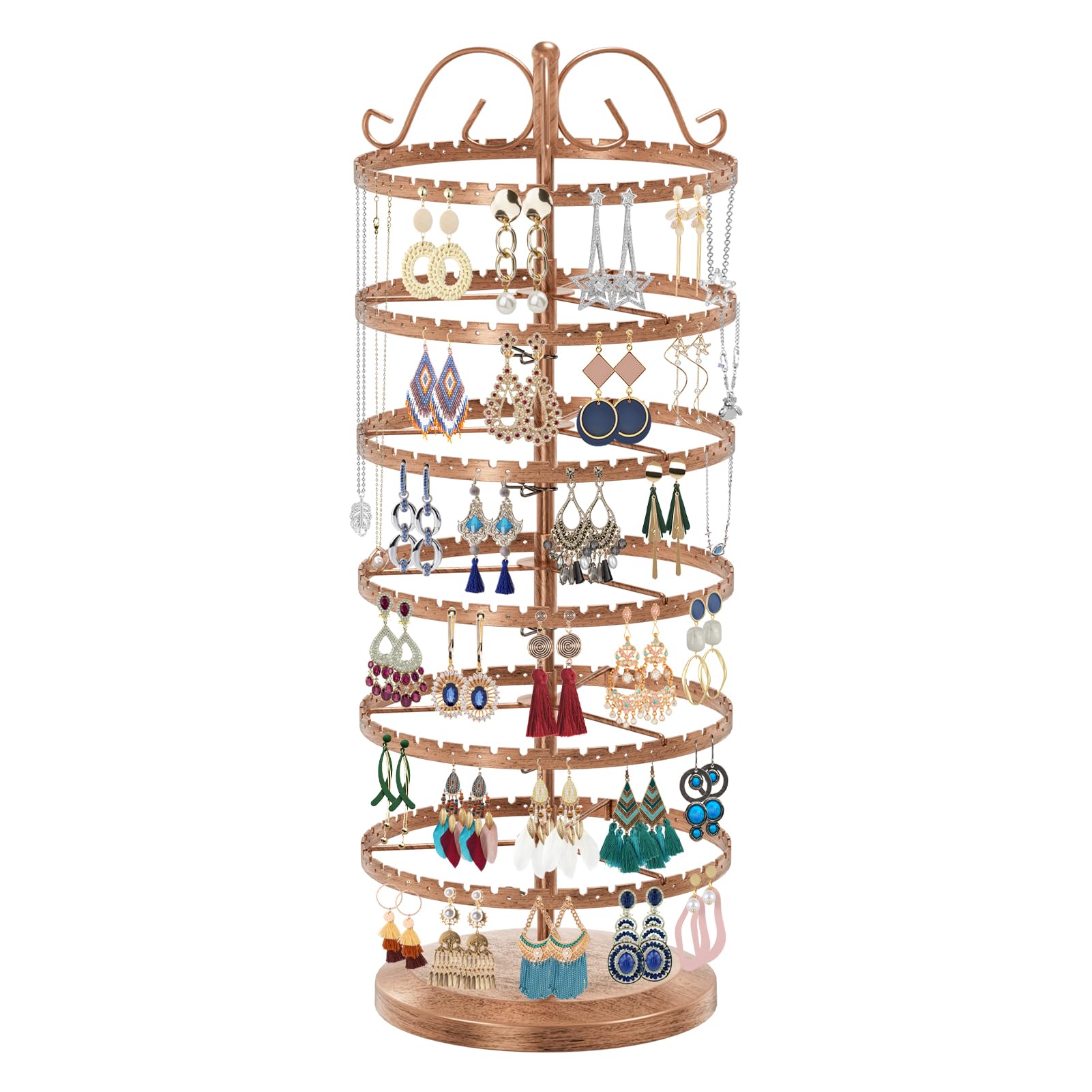 Amazon.com: LASZOLA 6 Tier Bronze Earring Holder Organizer Tree Women ...