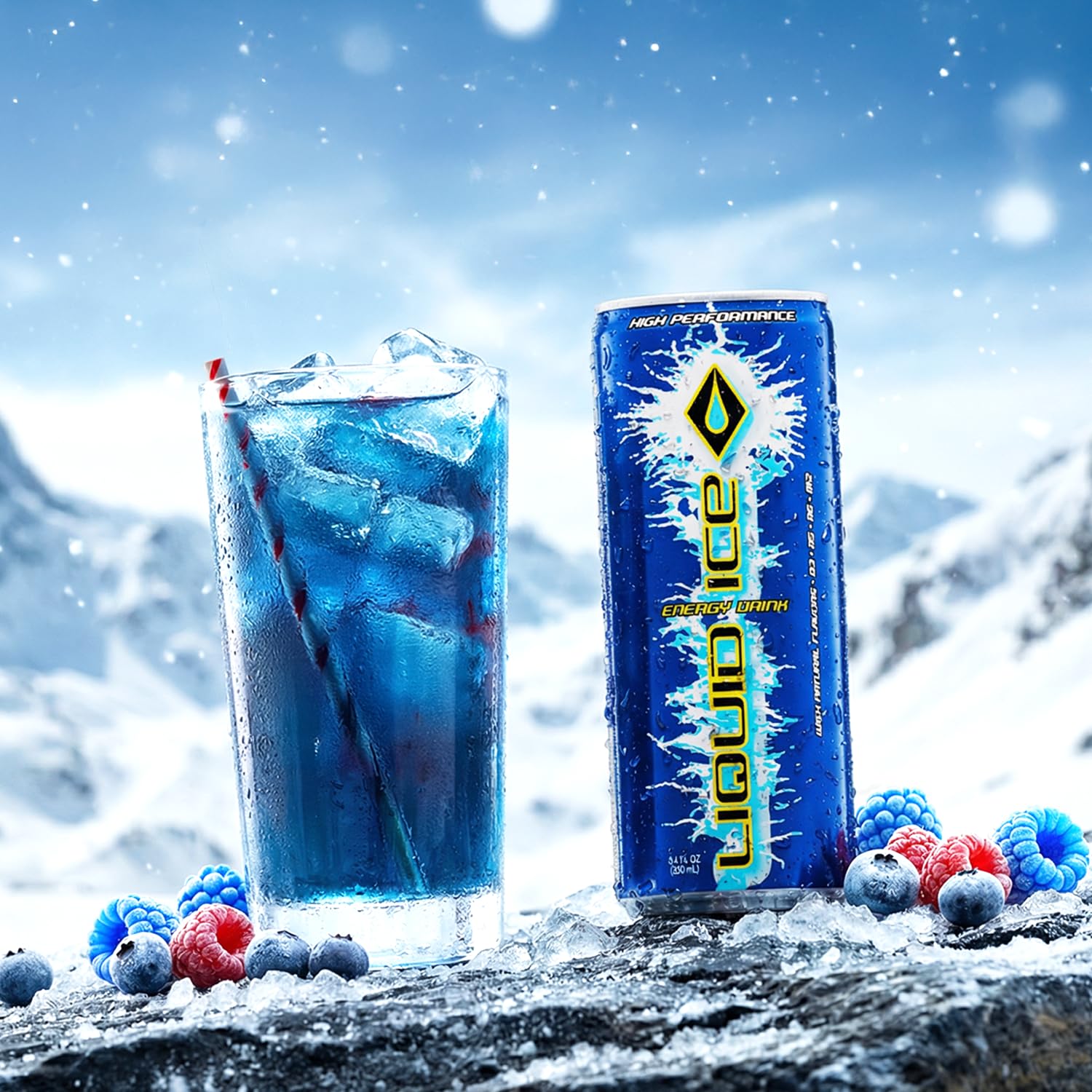 Liquid Ice Energy Drink Regular, 8.3 Fl Oz (Pack of 24)