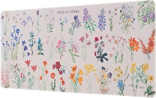 Kokonote Botanical Wild Flowers XXL Mouse Mat | Desk Pad | 31.5" x 13.78" Non-Slip Rubber Base Mouse Pad, Gaming Mouse Pad, Keyboard Mouse Mat | Cute Gifts