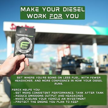 Ferox Fuel Catalyst for Trucks, Heavy-Duty Fuel Treatment for Diesel, Gas