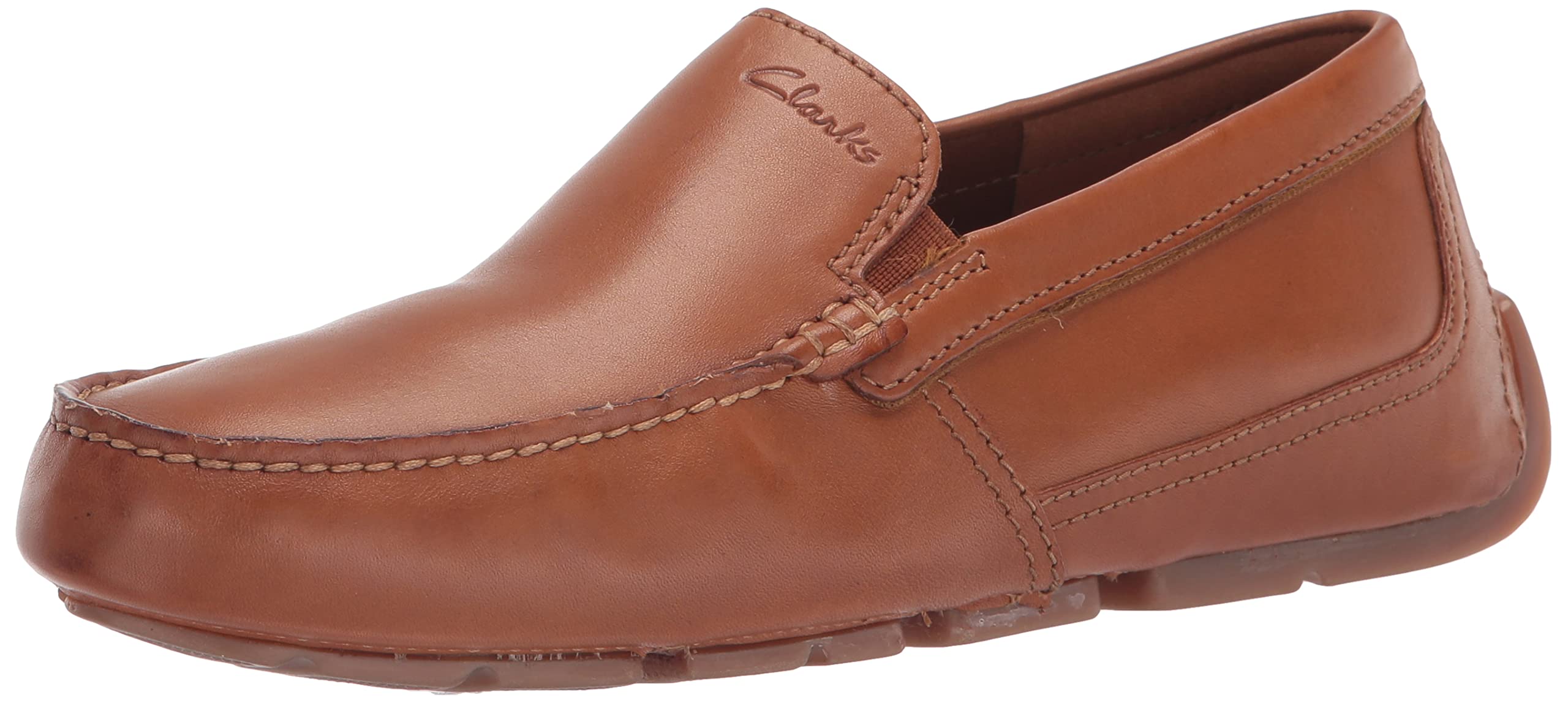 Clarks Men's Markman Plain Loafer, Tan Leather, 11 UK