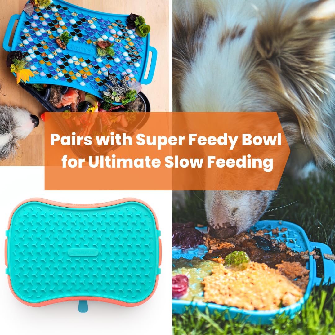 Marley Reversible Lick Mat – Leckmatte Für Hunde Aus Silikon, Beidseitig Nutzbar, Anti-Rutsch, Slow Feeder