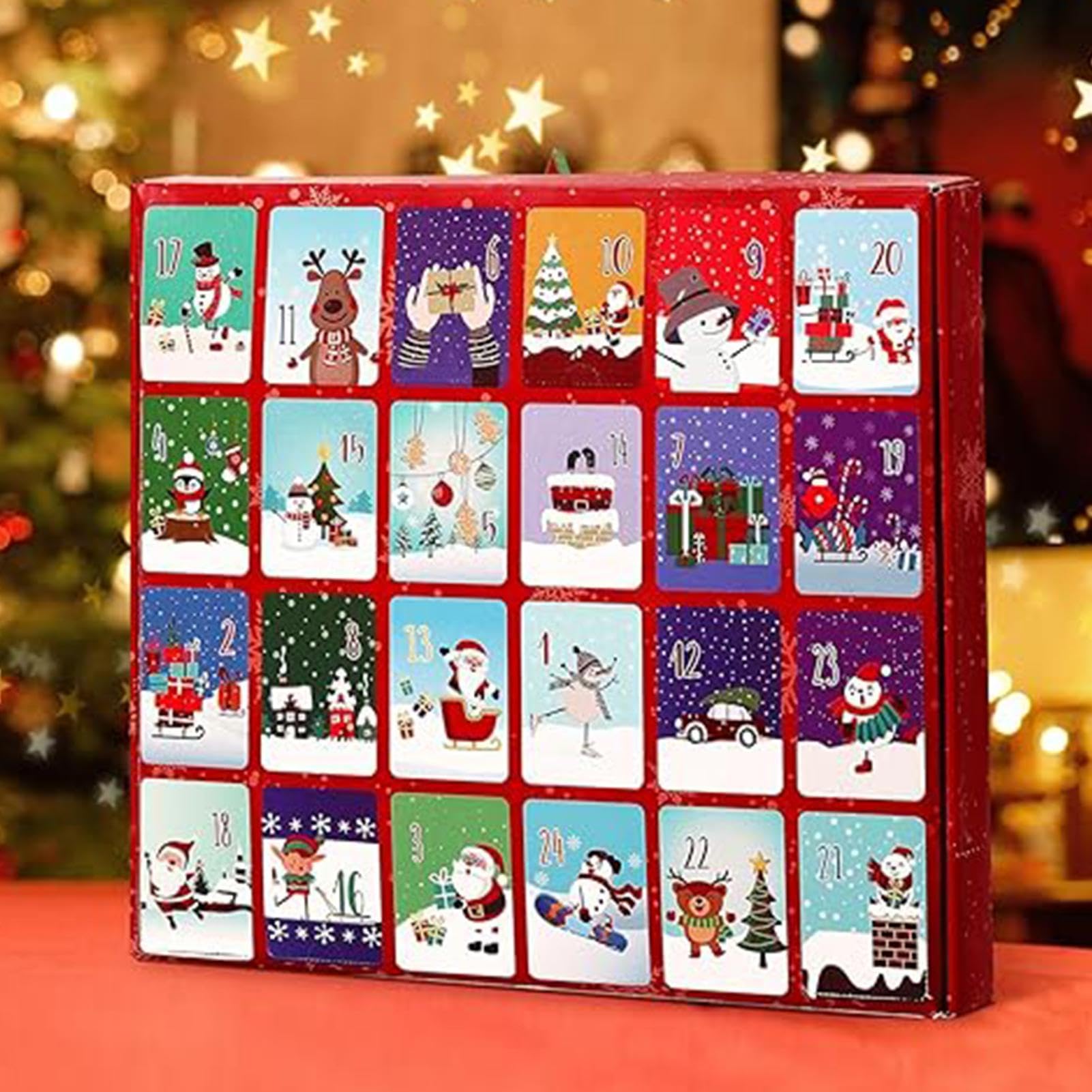Calcetines Navidad Cuenta Regresiva,Calcetines Calendario De Adviento | Calendario de cuenta regresiva navideña de 24 días, juego de calcetines