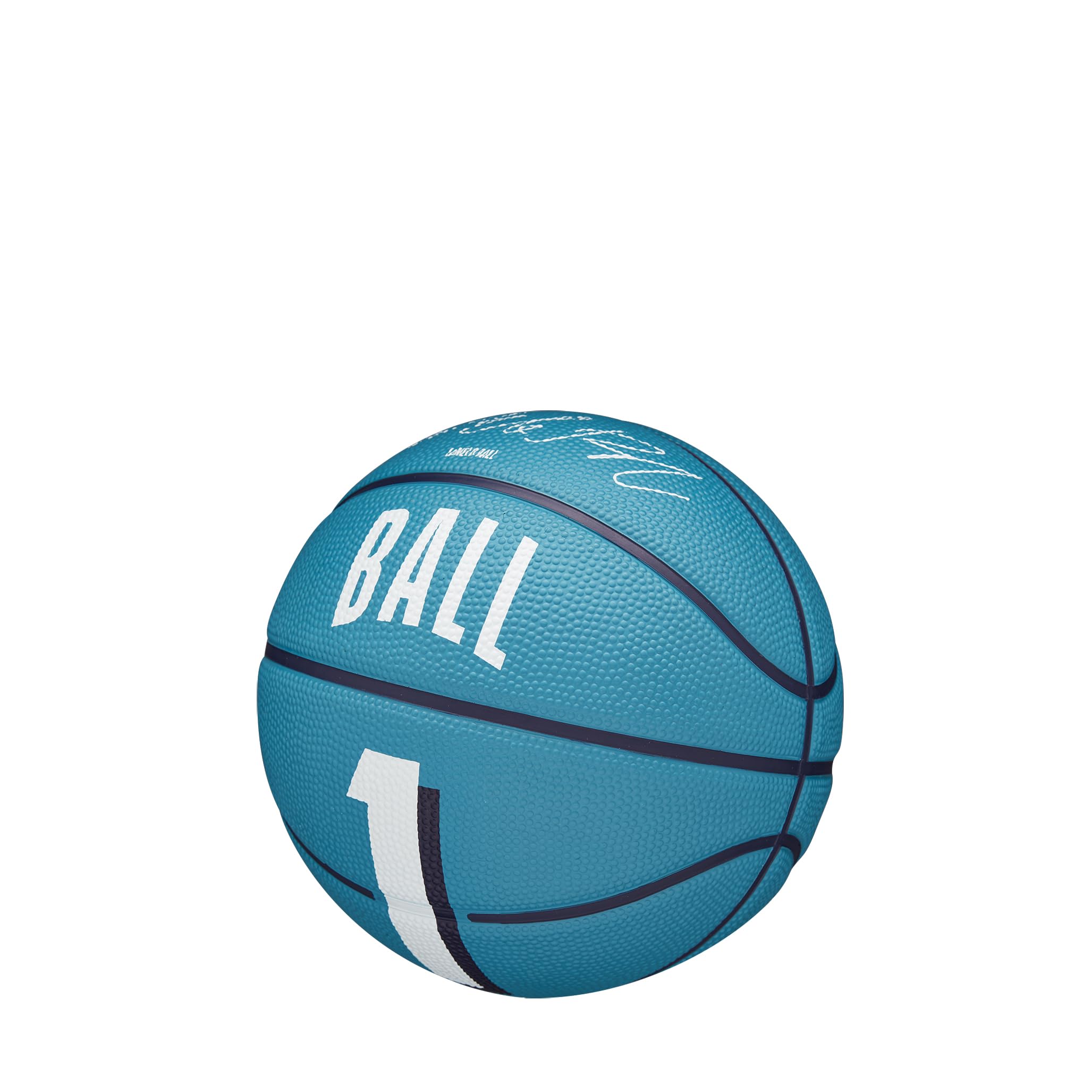 Wilson Basketball, NBA Player Icon Mini, LaMelo Ball, Charlotte Hornets, Outdoor and Indoor, Blue / White, 3 - Image 3