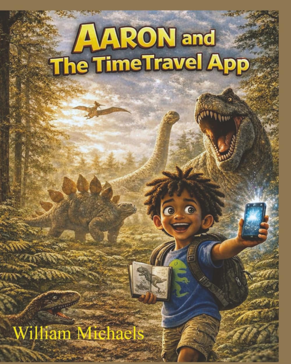 Aaron and the Time Travel App: A Prehistoric Dinosaur Adventure Through Time