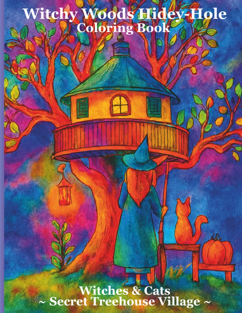 Witchy Woods Hidey-Hole: Witches and Cats ~ Secret Treehouse Village ~