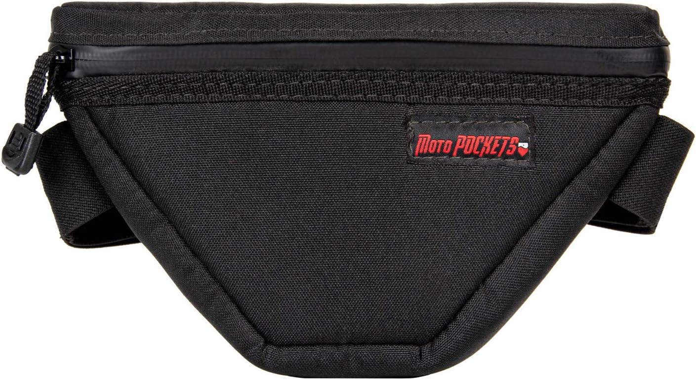 BMW Motorcycle Handlebar Bag for R 1200 RT /K1600 Models, 1000 Denier Nylon with Silicone Lining. Double Lockable Zipper Pulls, Made In The USA