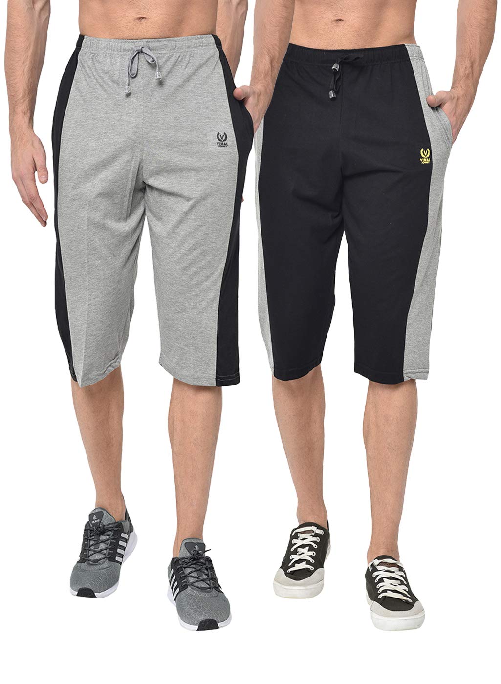 Regular Fit Women Capris Pack of 2-MACK57857