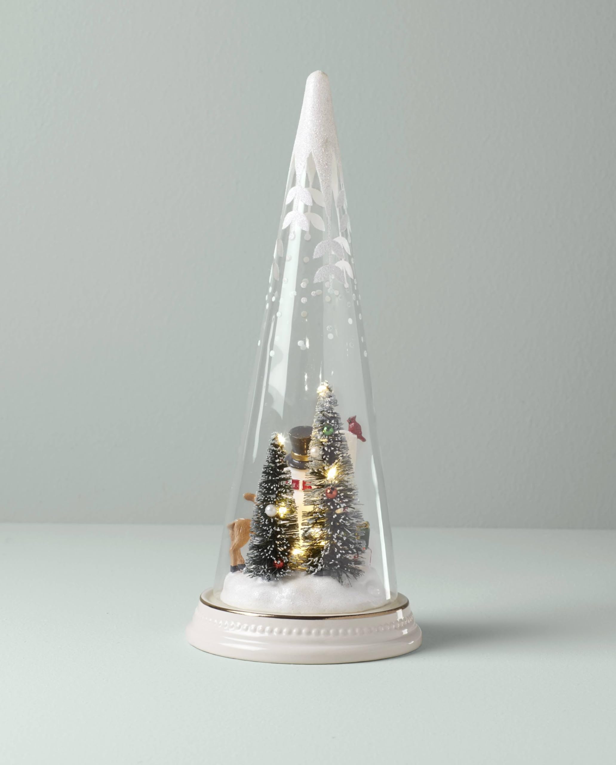 Amazon.com: Lenox 895174 Lit Christmas Cone with North Pole