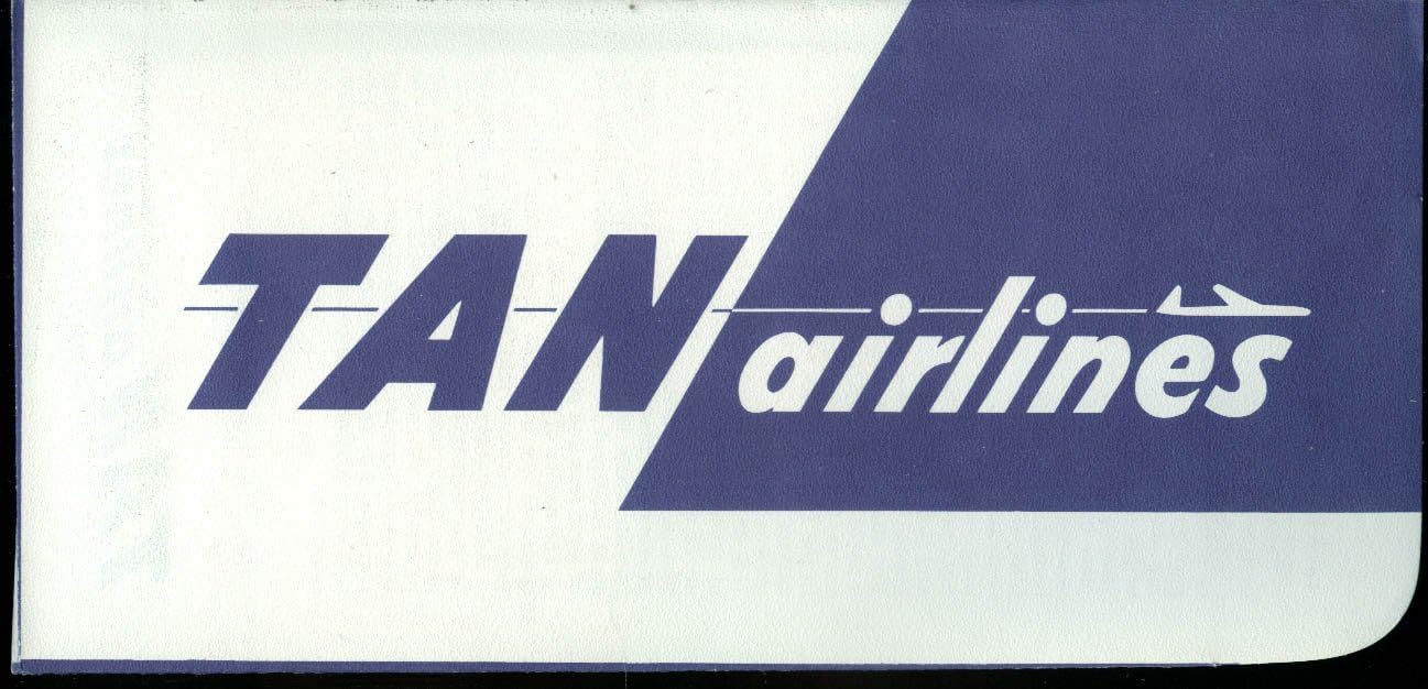 TAN Transportes Aéreos Nacionales airline ticket wallet