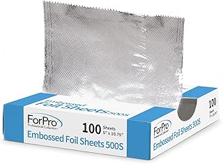 ForPro Professional Embossed Pop-Up Foil Sheets, 100 Count