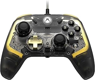 GameSir kaleid Flux Xbox コントローラー PC コントローラー 有線 スケルトン ホールエフェクトスティック&トリガー搭載 RGBライト効果 3.5mmオーディオジャック Xbox Series X|S Xbox One Windows 10/11対応ゲームパット 背面ボタン(Xboxライセンス取得)