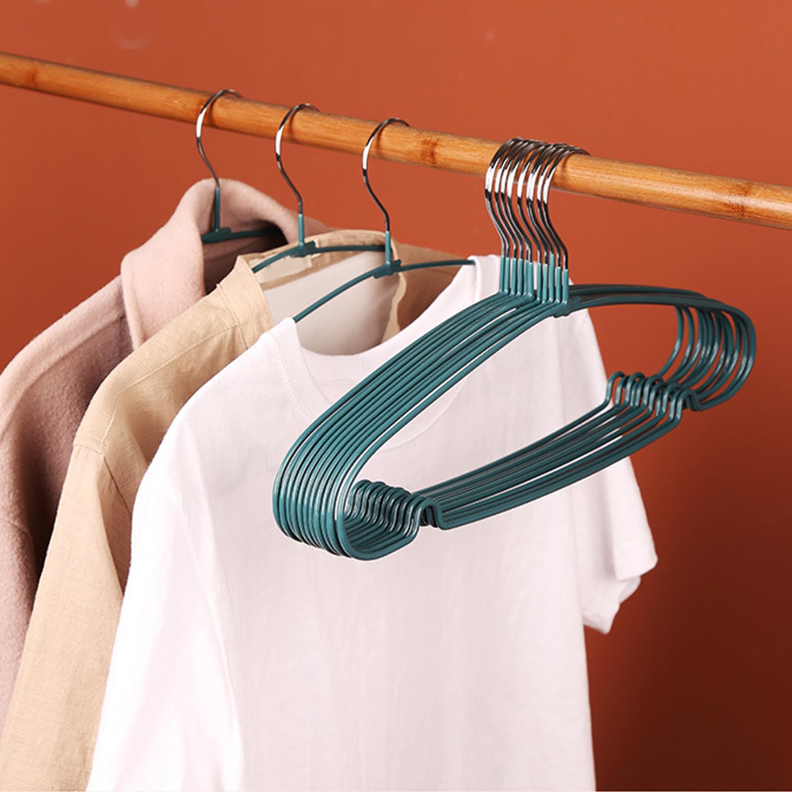 10 Stück tragbare Kleiderbügel aus Kunststoff für empfindliche Kleidung, Kleiderschränke, Organizer, verhindert Dehnung des Stoffes, verhindert Verformung der Kleidung