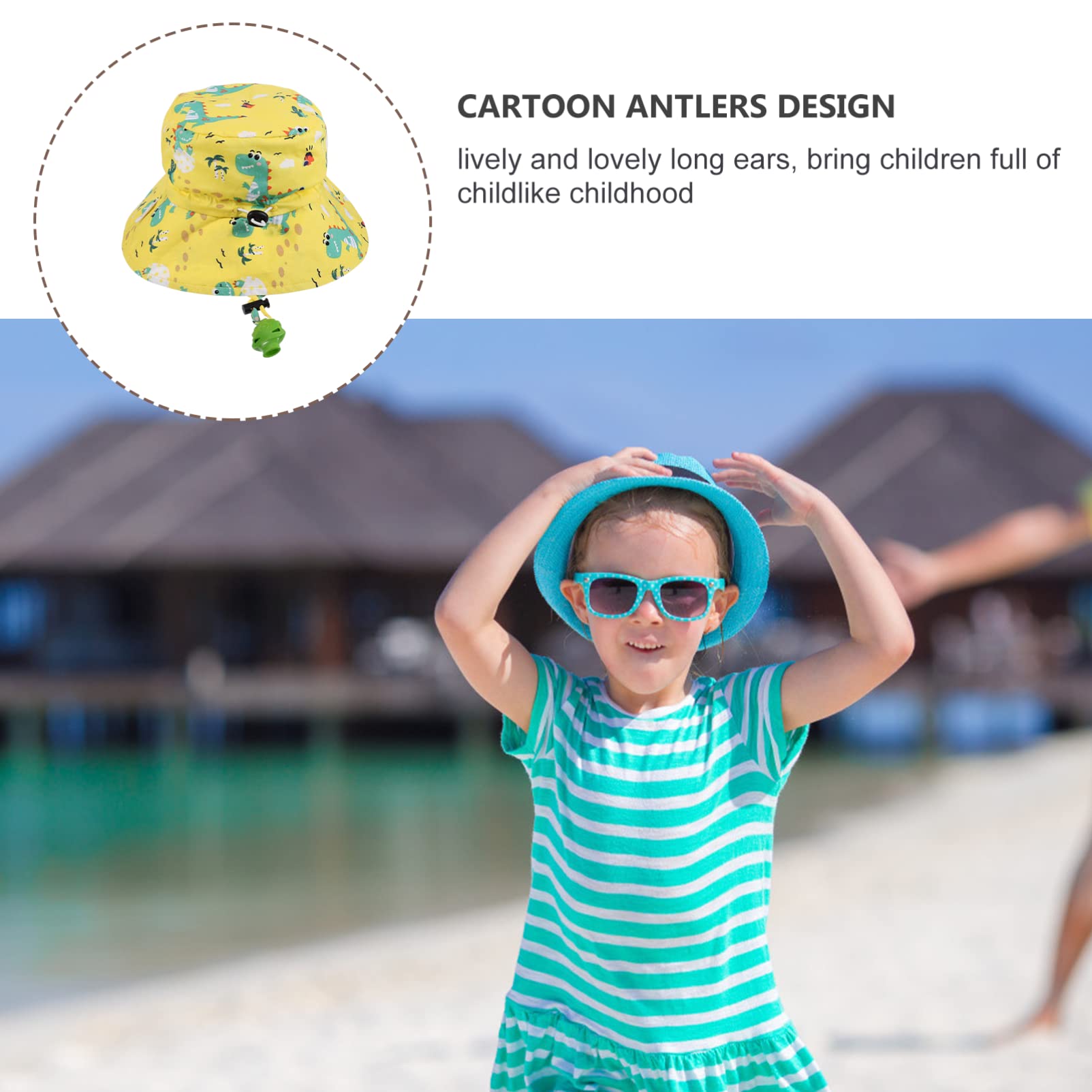 Cappello Capello per Sole kidle The Child Beanie Fisherman Hat Bucket Hat Fisherman cap Tessuto: 100% Cotone; Fodera: 100% Poliestere Yellow
