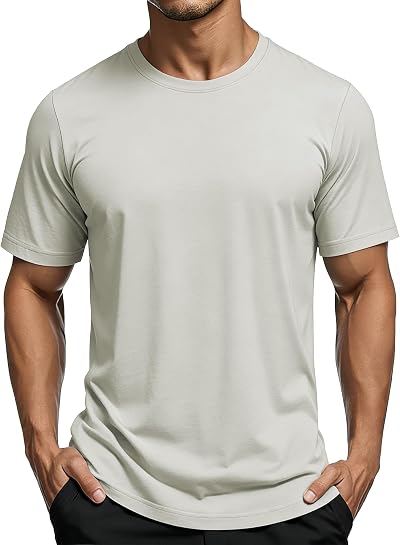 KINGFEN Men's Short Sleeve Rash Guard UPF Sun Protection Quick Dry T-Shirts