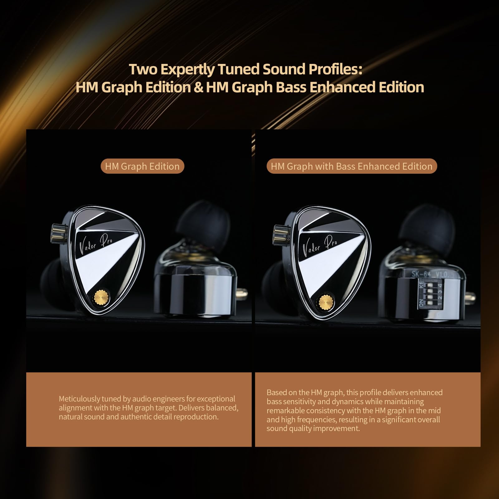 Amazon.co.jp: KZ Vader Proインイヤーモニターイヤホン、トリプル