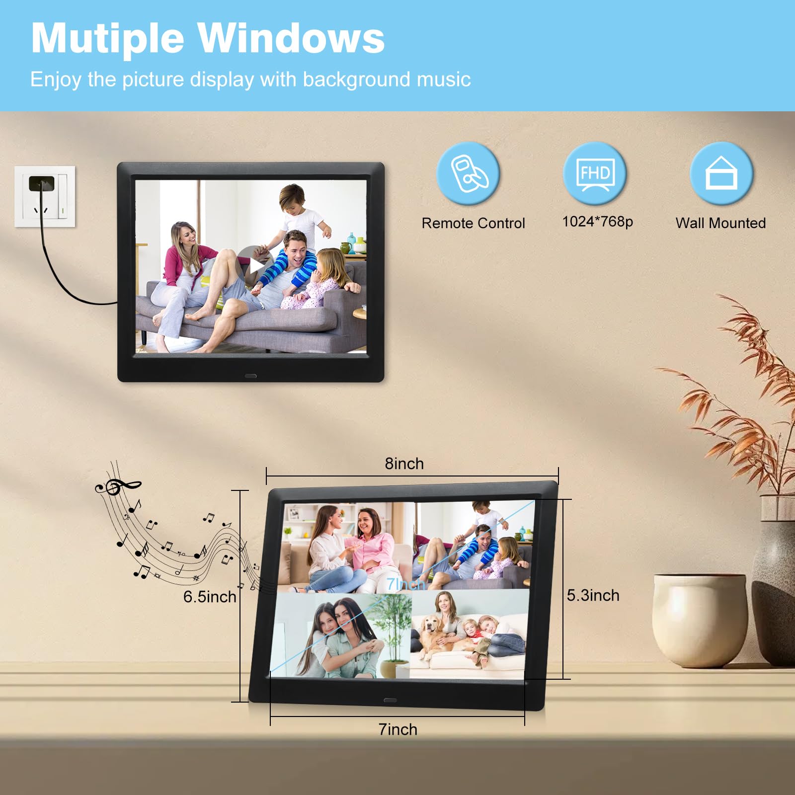 7 Inch Digital Photo Frame - Image 3