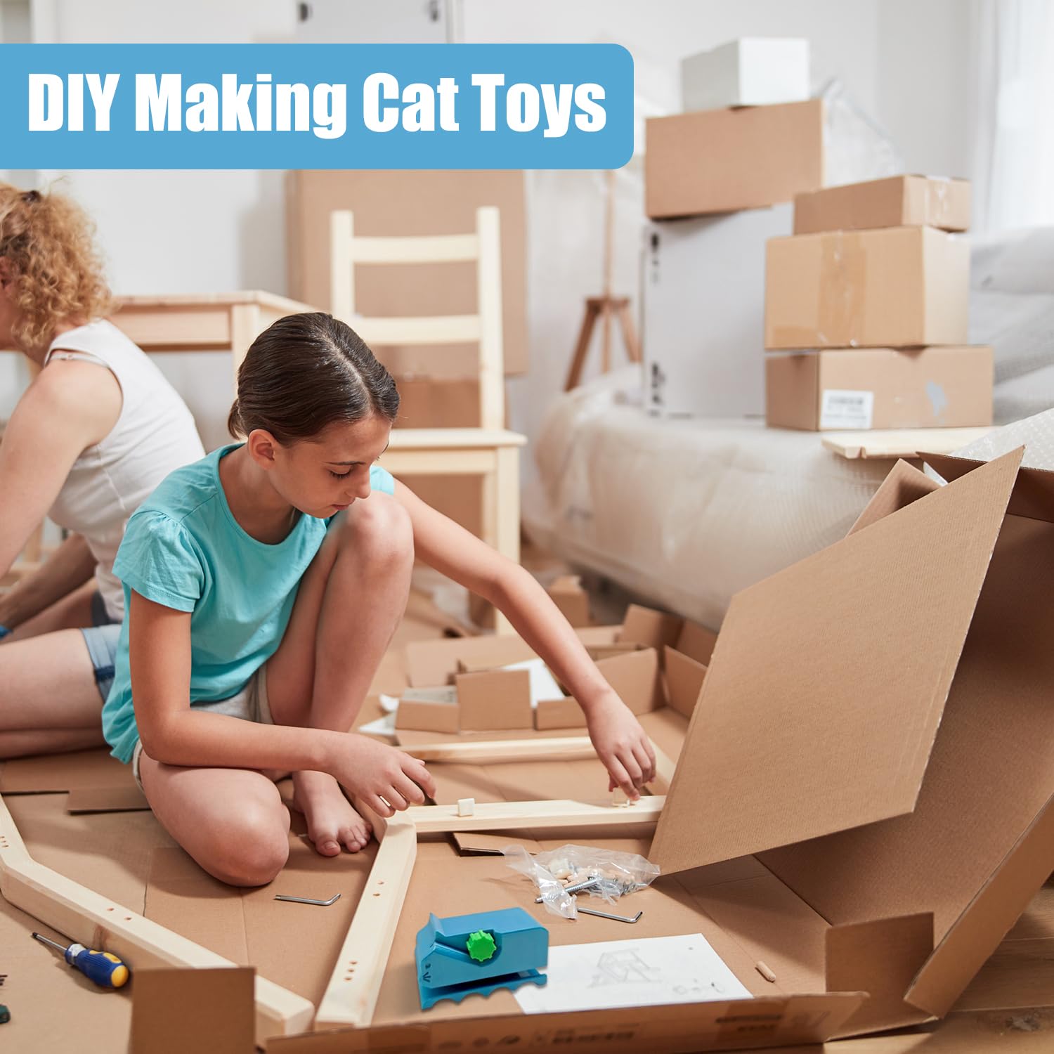 BbiuRer Kartonschneider 3D Gedruckt - DIY Tool Für Katzenkratzbretter & Recycling