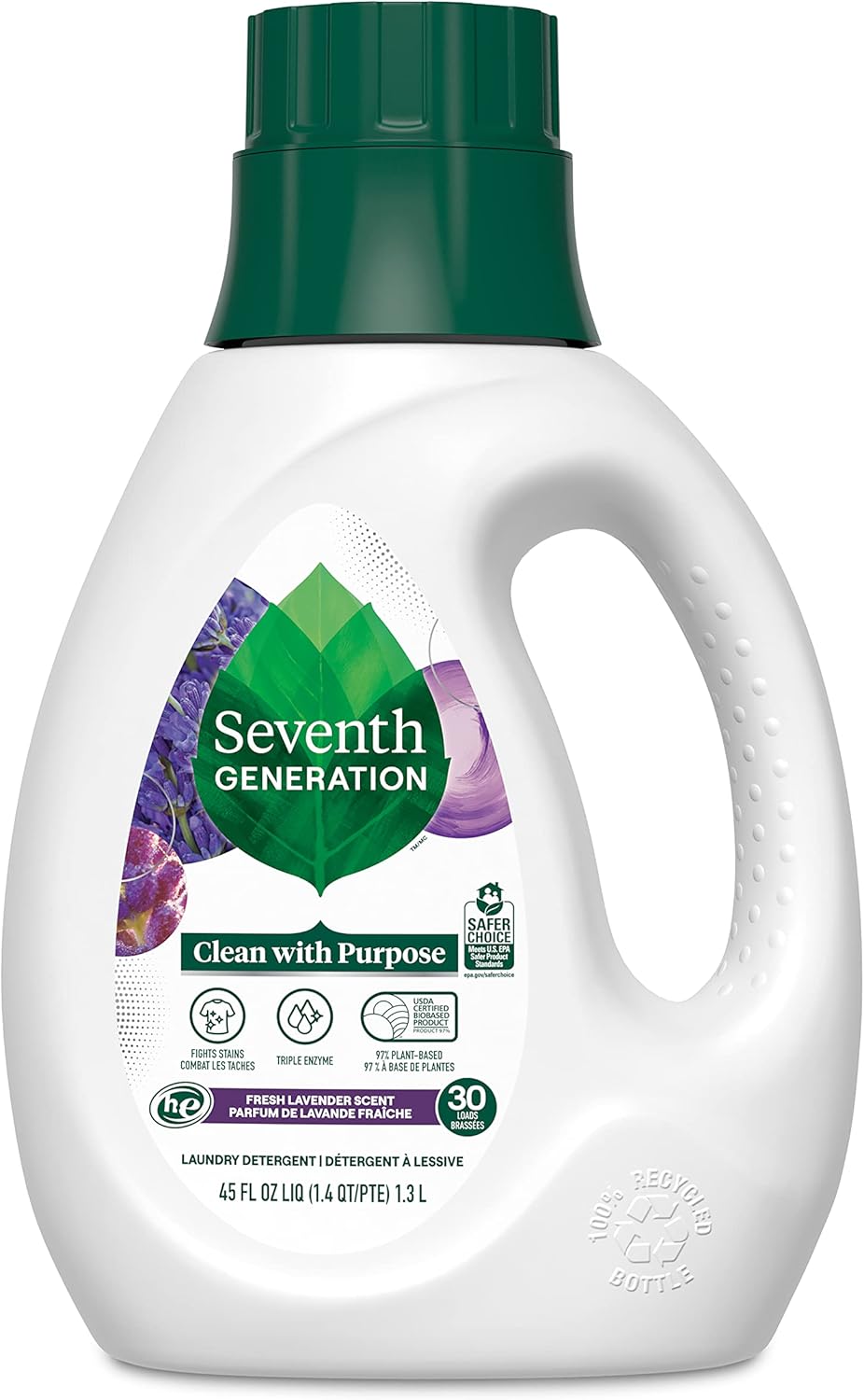 Seventh Generation Liquid Laundry Detergent, Fresh Lavender