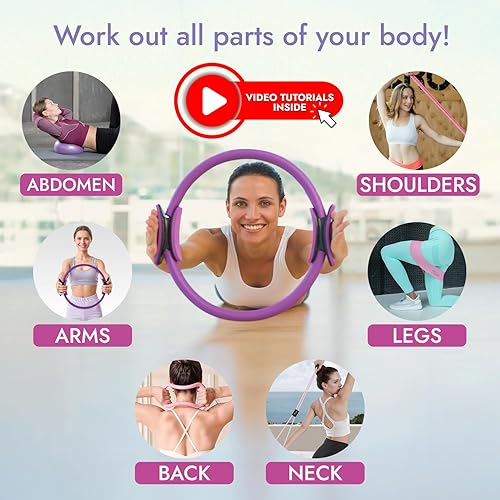 Miniatura 2 de Equipo de pilates - Juego de anillos y bolas de pilates 10 en 1  Kit esencial de pilates para el hogar para mujeres y accesorios para entrenamientos