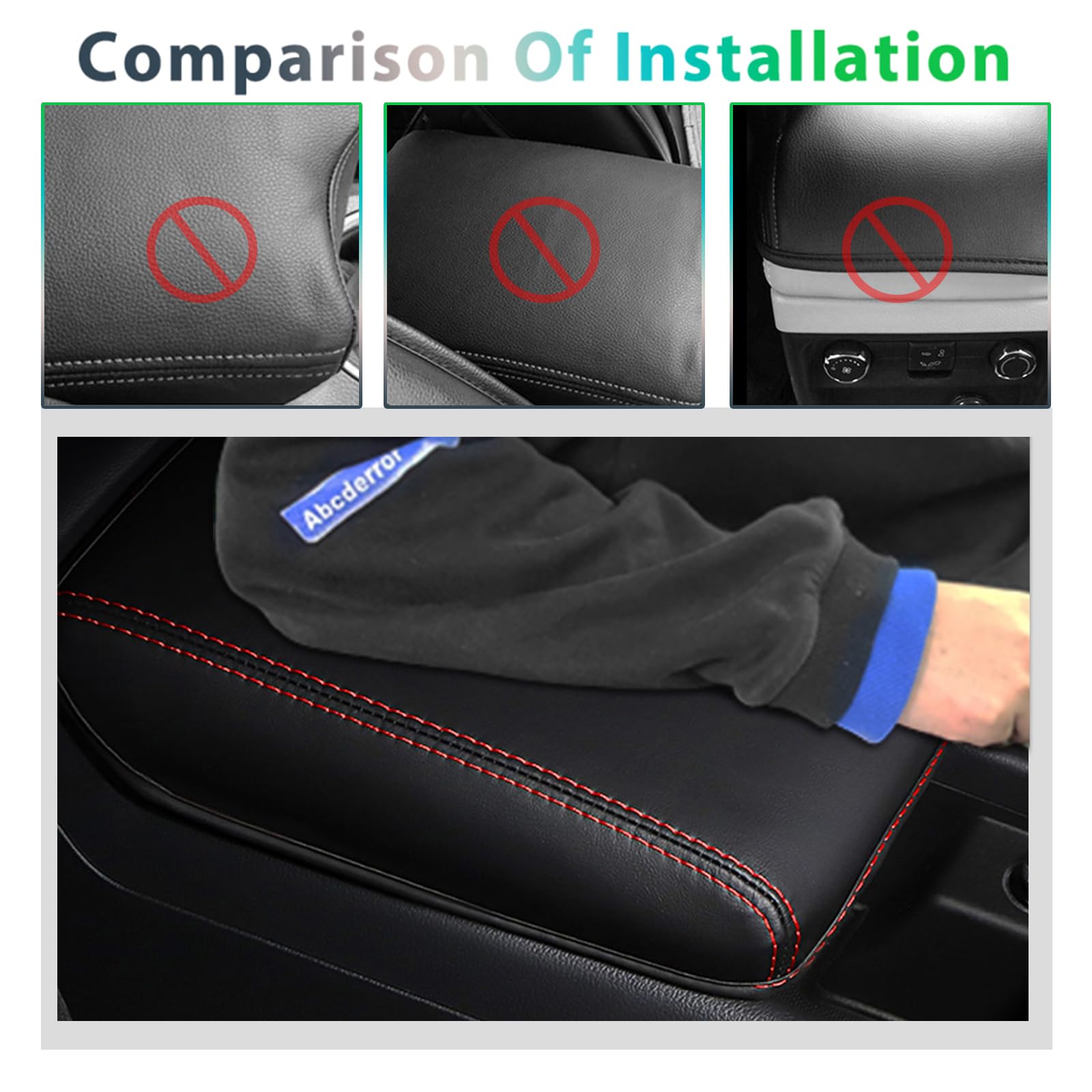 GAFAT Compatibile con Audi Q5 FY 2018–2024 Copertura per Bracciolo Centrale, Q5 FY Sportback S-Line Protezione per Braccioli Console Centrale, PU Microfibra imbottitura in Pelle, Q5 FY Accessori
