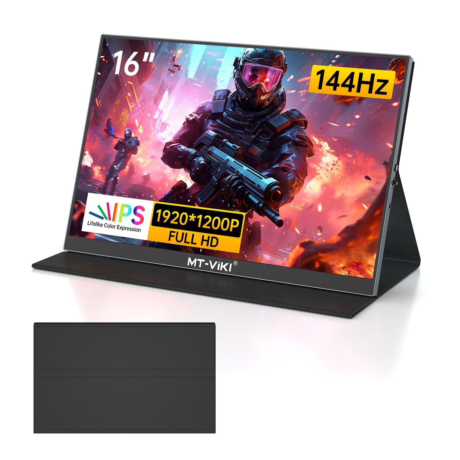 16インチ モバイルモニター 144Hz 1920x1200 ケーススタンド付き Amazon.co.jp: MT-VIKI モバイルモニター 16インチ 144Hz ゲーミング