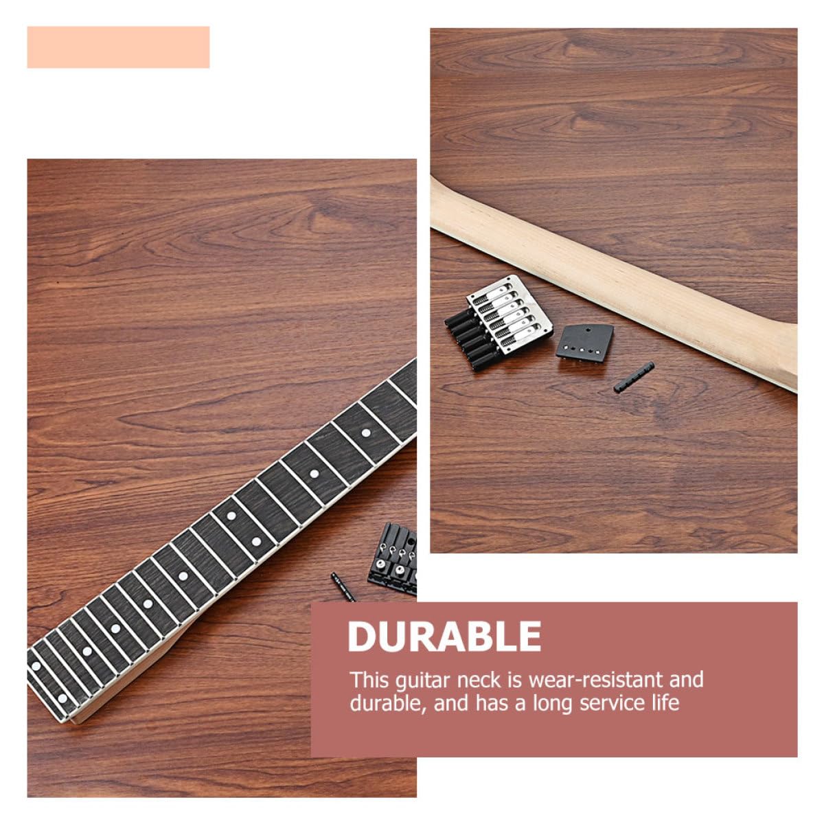 E-gitarrenhals Gs810 1 Satz Holzhals für Gitarre Schwarz