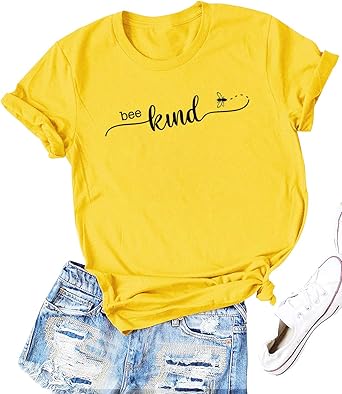 Bee Kind Be Kind T Shirt Women Vintage 