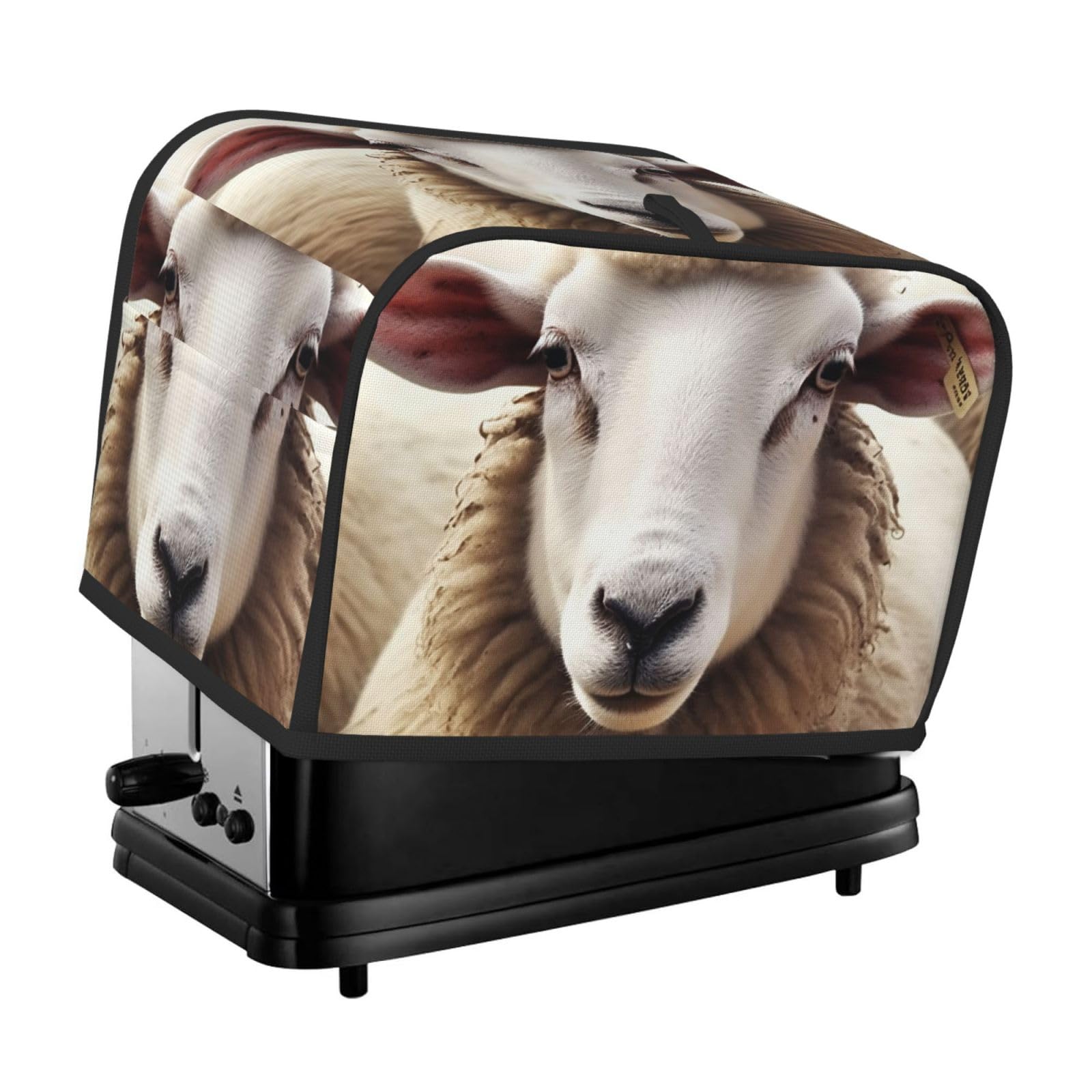 Toaster Covers 2 Slice Sheep Bread Machine Cover Quilted Toaster Dustproof Cover Washable Appliance Cover Bread Maker Protective For Kitchen Small Appliance