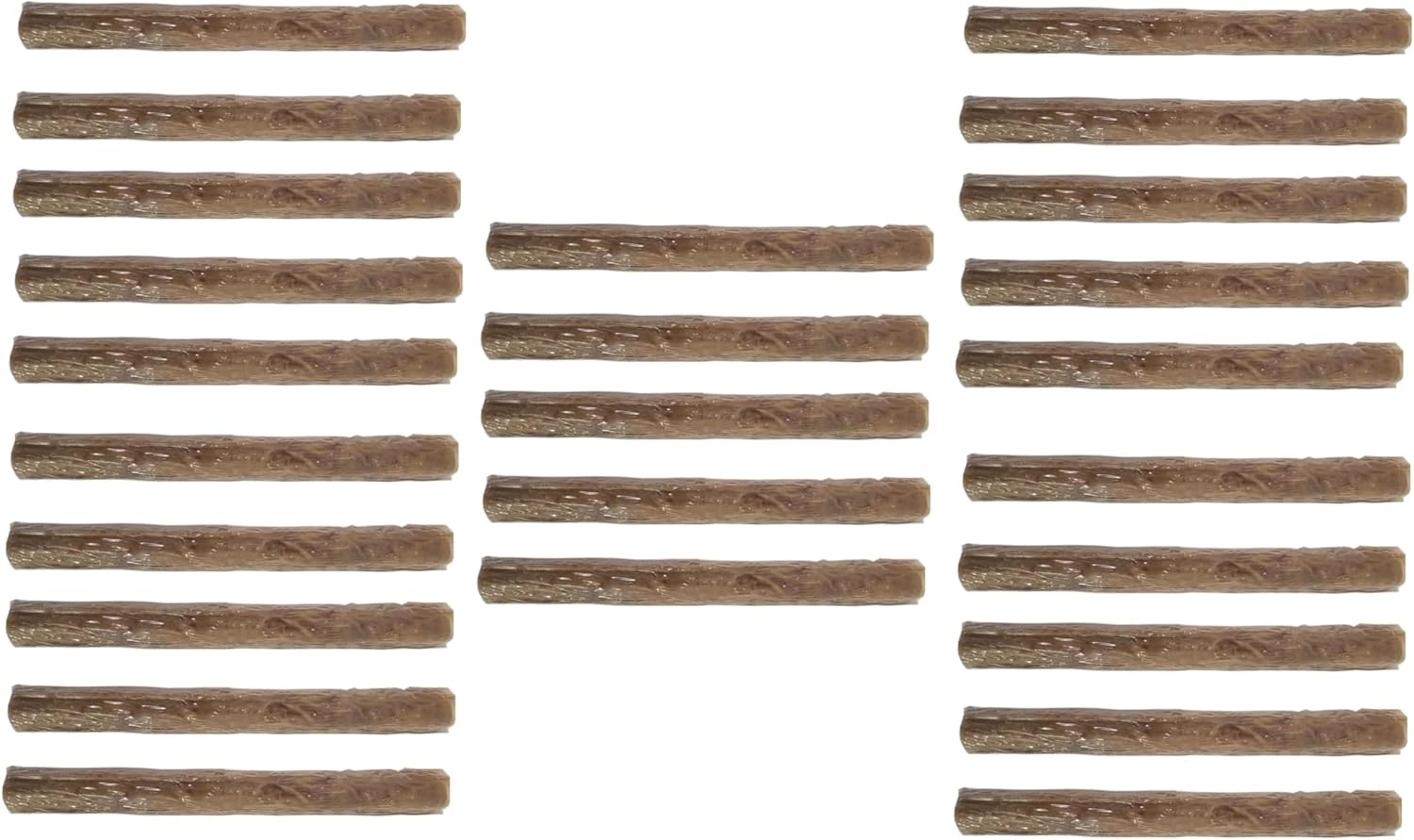 Bulk Packs 10 Inch Dog Chew Stick Compressed Buffalo Rawhide for Dental Health (10 Sticks)
