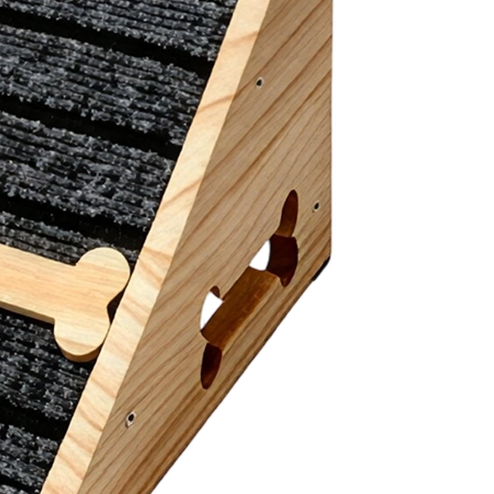 Rampa De Perro para Subir Las Escaleras,Escalera Portátil De Madera Antideslizante - Rampa Escalera para Perros con Almohadilla De Fieltro | para Cama sofá Dormitorio Interior Exterior