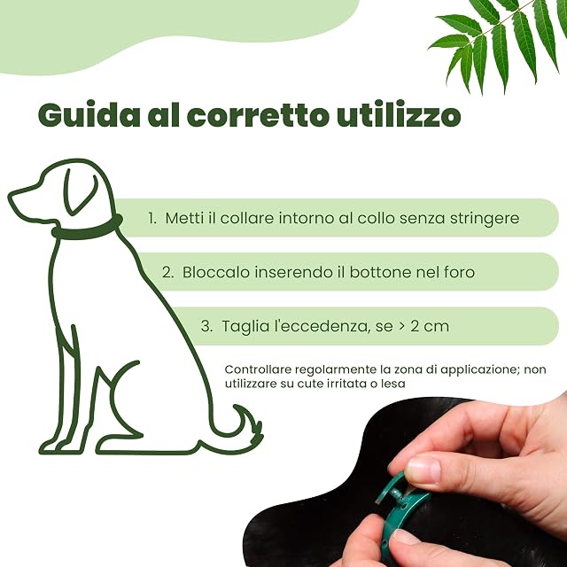 Foto 4 de 6 de Camon Leis Collare Barriera Con Olio Di Neem Cane 60 Cm L 12 Pezzi