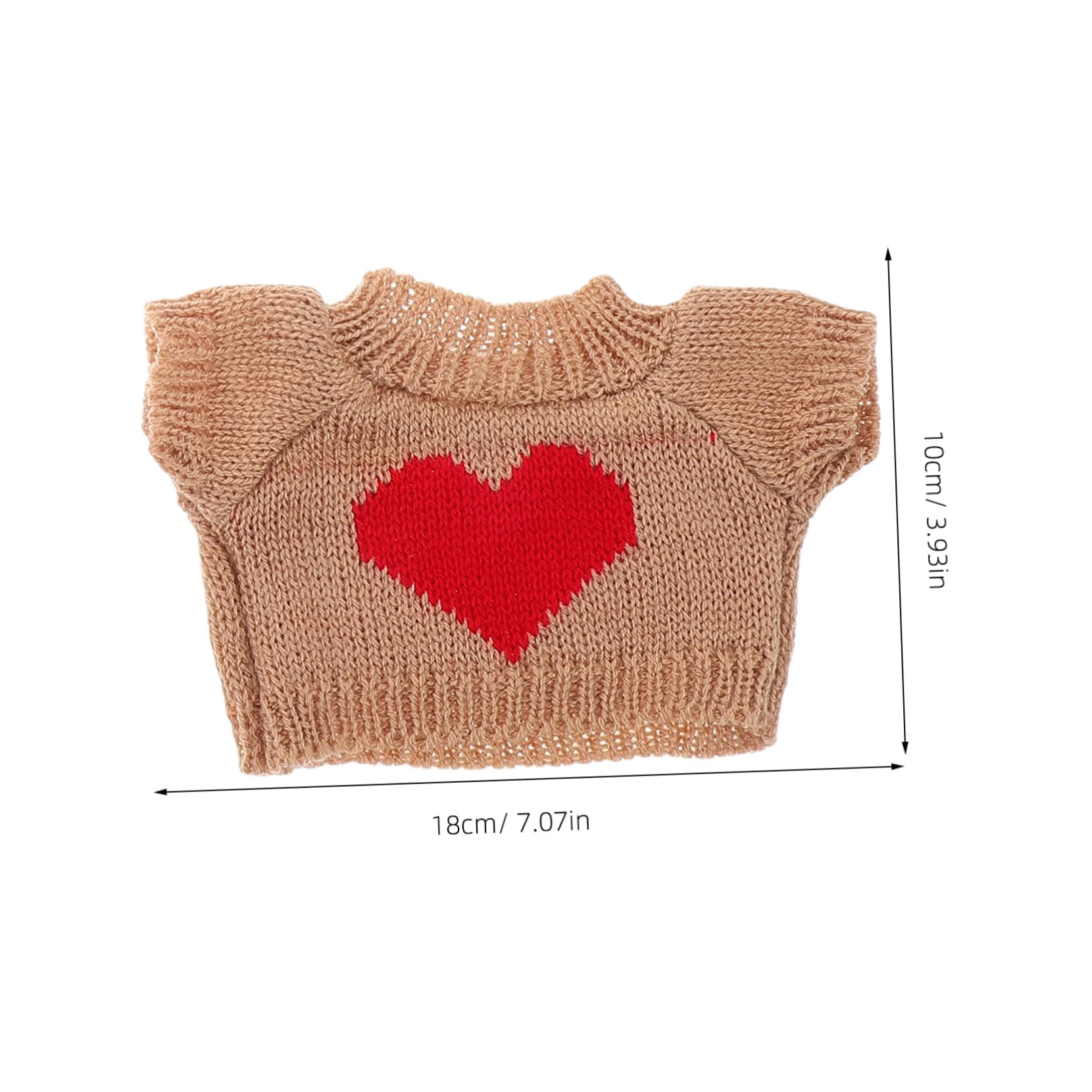 YARNOW 4pcs Bear Doll Outfits Doll Garments Soft Comfortable Swaters Reusable Clothing Cute Stuffed Bear Costumes