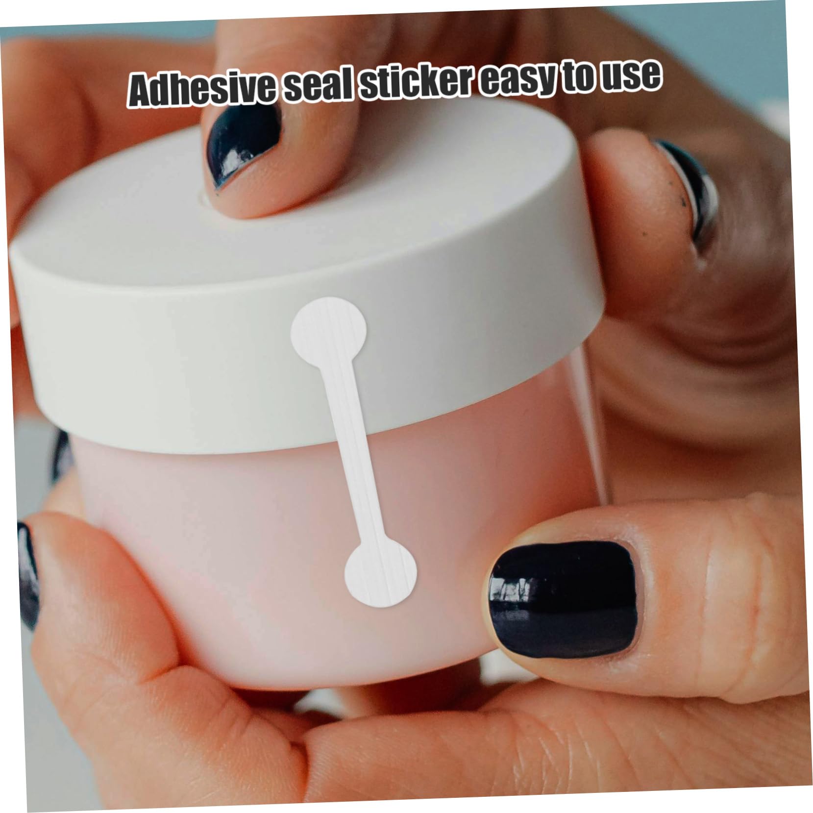 NUOBESTY 5 Set Di Etichette Adesive Per Sigilli Di Bottiglie Di Cosmetici Etichette Adesive Versatili Nastro Di Tenuta Antimanomissione 500 Pezzi * 5