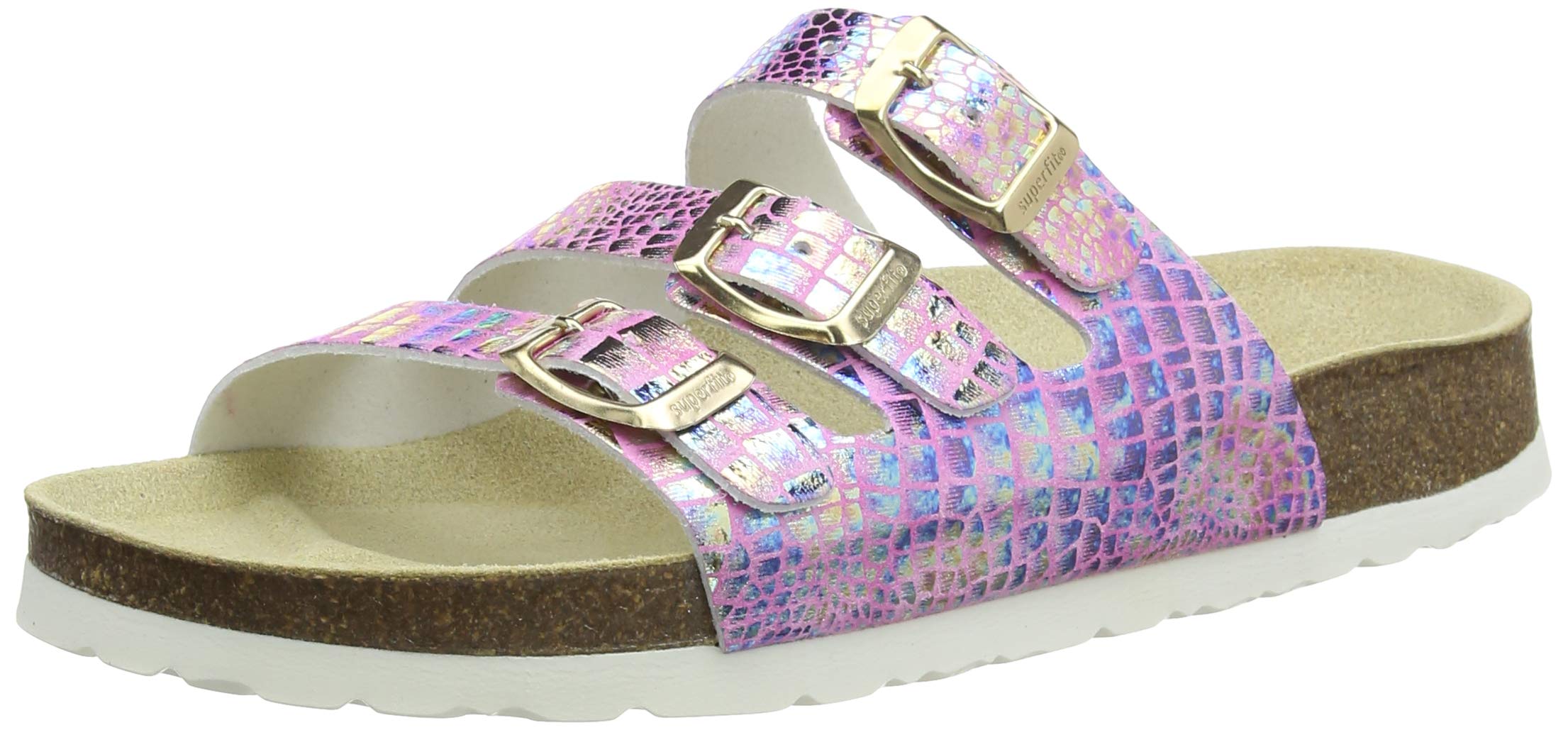 Superfit Girls' Fussbettpantoffel Slipper, Rose 5000, 7 UK Child