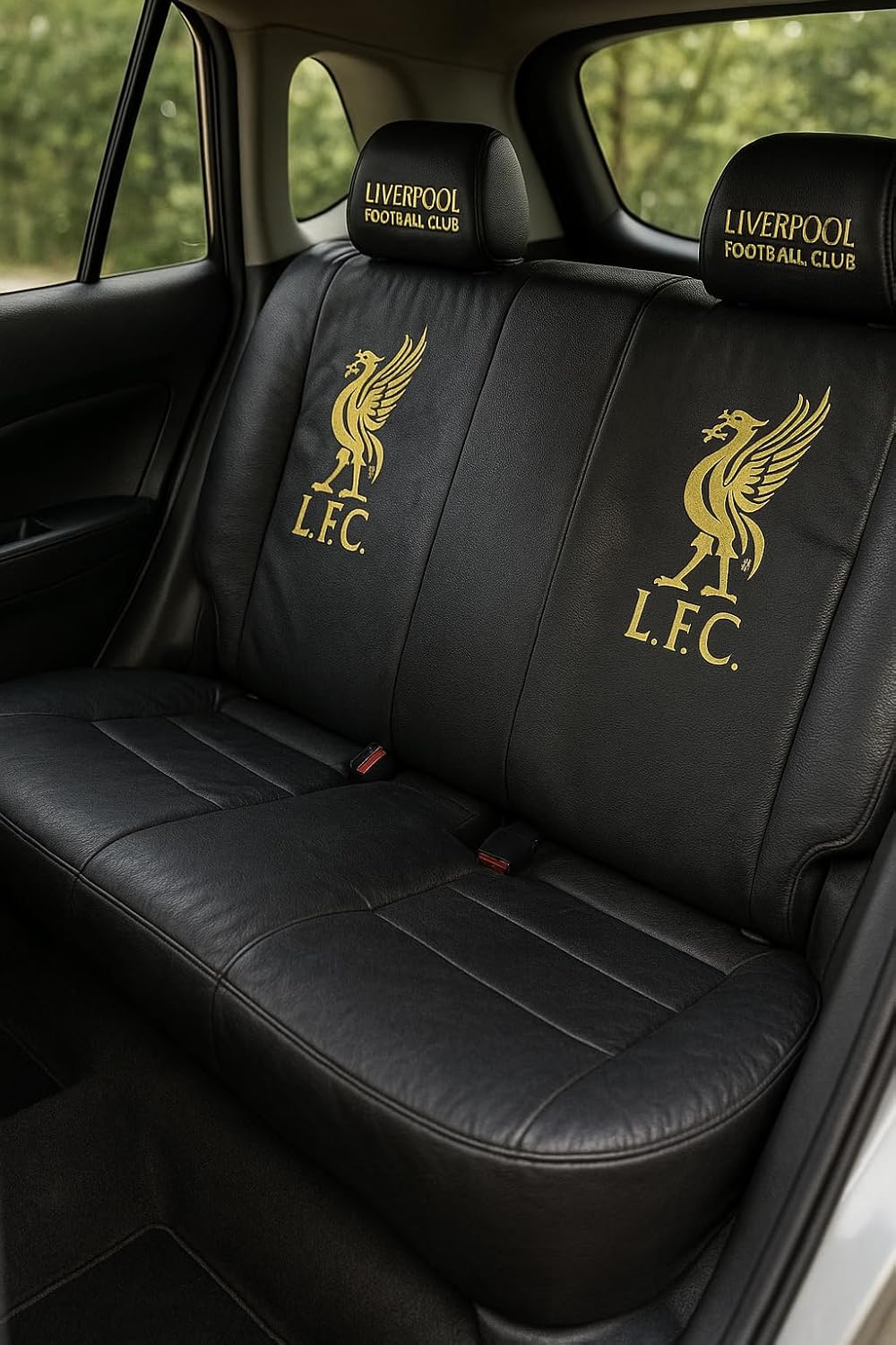 Liverpool FC Premium Edition Rear Seat Cover (Black)
