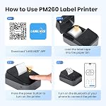 PM260 Label Maker Machine with Tape